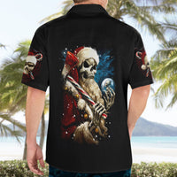 Skeleton Santa Claus Hawaiian Shirt Santa Claus Is Coming To Town - Wonder Print Shop
