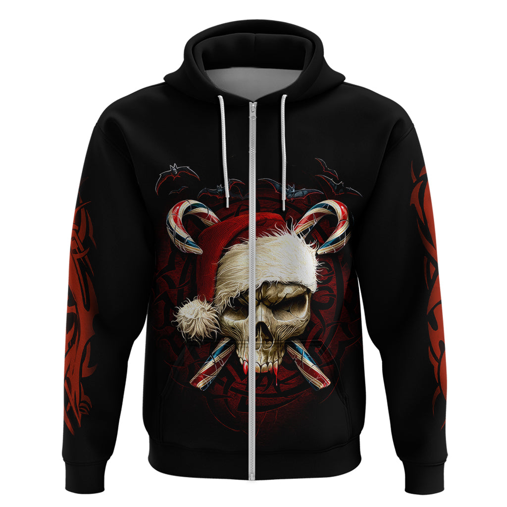 Skeleton Santa Claus Hoodie Santa Claus Is Coming To Town - Wonder Print Shop