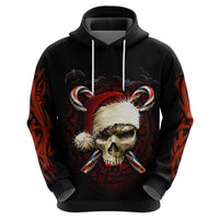 Skeleton Santa Claus Hoodie Santa Claus Is Coming To Town - Wonder Print Shop