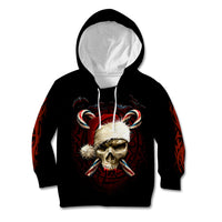 Skeleton Santa Claus Kid Hoodie Santa Claus Is Coming To Town - Wonder Print Shop