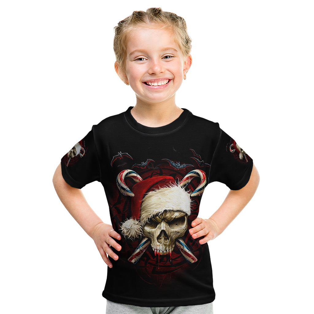 Skeleton Santa Claus Kid T Shirt Santa Claus Is Coming To Town - Wonder Print Shop