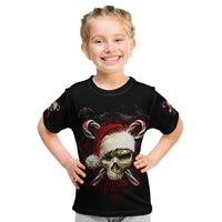 Skeleton Santa Claus Kid T Shirt Santa Claus Is Coming To Town - Wonder Print Shop
