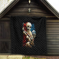 Skeleton Santa Claus Quilt Santa Claus Is Coming To Town - Wonder Print Shop