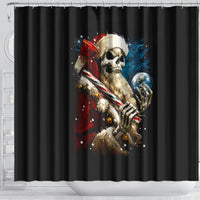 skeleton-santa-claus-shower-curtain-santa-claus-is-coming-to-town