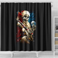 skeleton-santa-claus-shower-curtain-santa-claus-is-coming-to-town