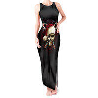 Skeleton Santa Claus Tank Maxi Dress Santa Claus Is Coming To Town - Wonder Print Shop