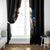 Skeleton Santa Claus Window Curtain Santa Claus Is Coming To Town - Wonder Print Shop