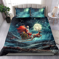 Skeleton Santa Claus Bedding Set Santa Claus Is Coming To Town - Wonder Print Shop