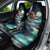 Skeleton Santa Claus Car Seat Cover Santa Claus Is Coming To Town - Wonder Print Shop