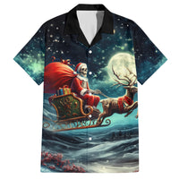 Skeleton Santa Claus Family Matching Off Shoulder Maxi Dress and Hawaiian Shirt Santa Claus Is Coming To Town - Wonder Print Shop