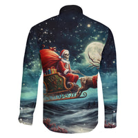Skeleton Santa Claus Family Matching Summer Maxi Dress and Hawaiian Shirt Santa Claus Is Coming To Town - Wonder Print Shop