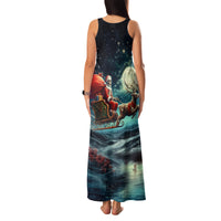 Skeleton Santa Claus Family Matching Tank Maxi Dress and Hawaiian Shirt Santa Claus Is Coming To Town - Wonder Print Shop