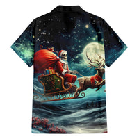 Skeleton Santa Claus Hawaiian Shirt Santa Claus Is Coming To Town - Wonder Print Shop