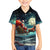 Skeleton Santa Claus Kid Hawaiian Shirt Santa Claus Is Coming To Town - Wonder Print Shop