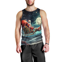 Skeleton Santa Claus Men Tank Top Santa Claus Is Coming To Town - Wonder Print Shop