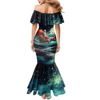 Skeleton Santa Claus Mermaid Dress Santa Claus Is Coming To Town - Wonder Print Shop