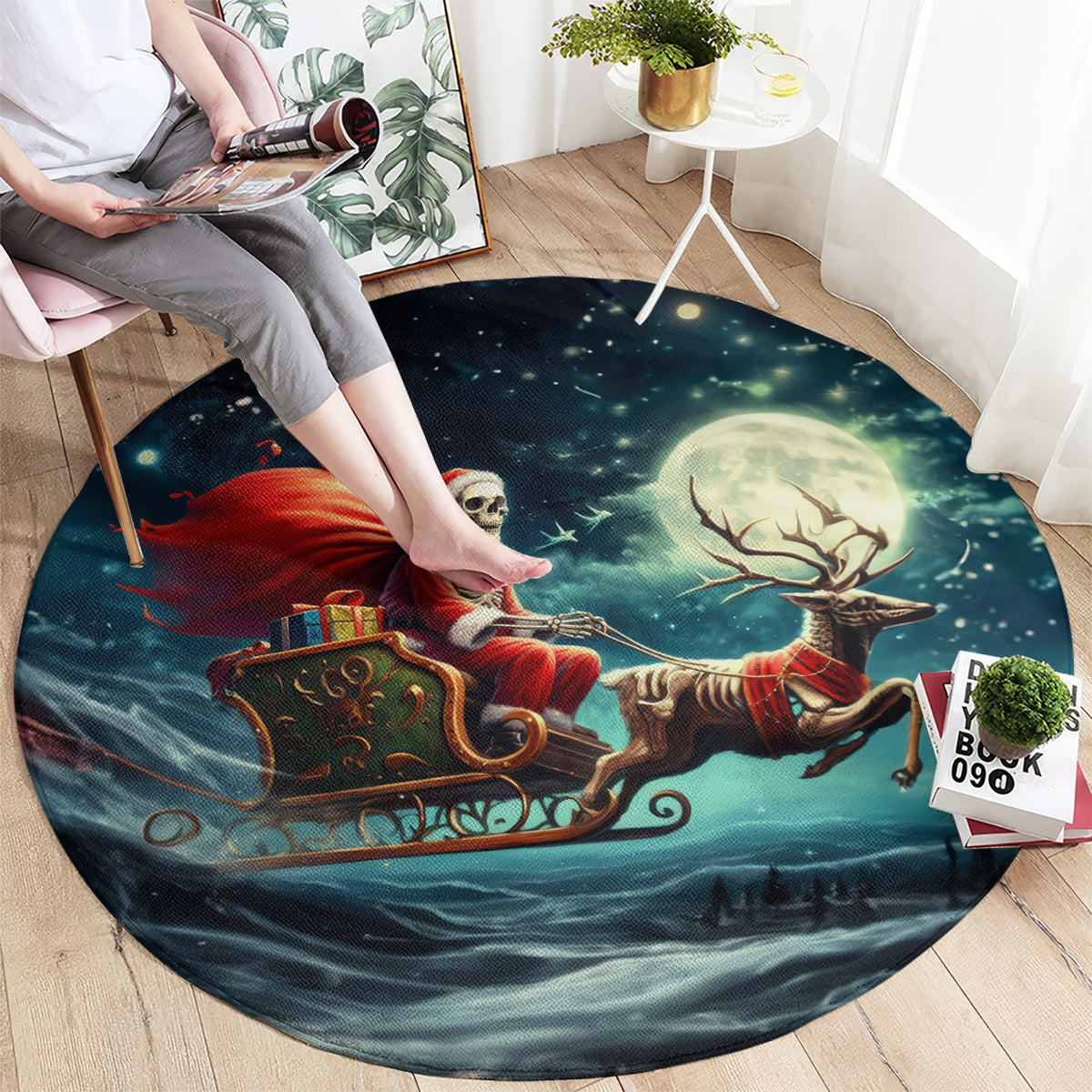 skeleton-santa-claus-round-carpet-santa-claus-is-coming-to-town