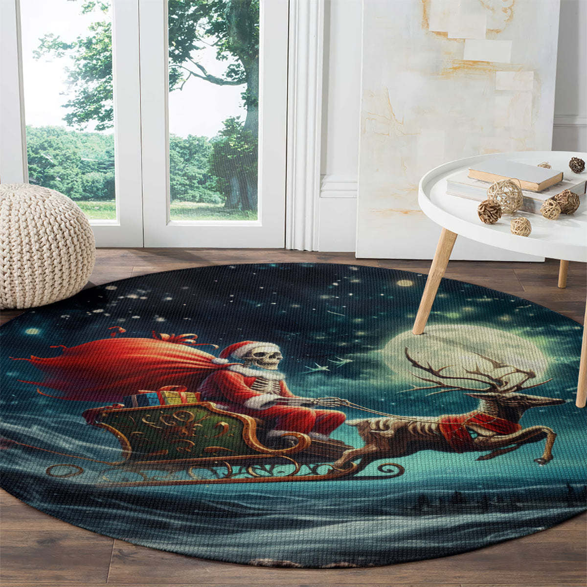skeleton-santa-claus-round-carpet-santa-claus-is-coming-to-town