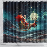 skeleton-santa-claus-shower-curtain-santa-claus-is-coming-to-town