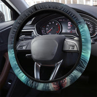 Skeleton Santa Claus Steering Wheel Cover Santa Claus Is Coming To Town - Wonder Print Shop