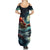 Skeleton Santa Claus Summer Maxi Dress Santa Claus Is Coming To Town - Wonder Print Shop