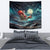 Skeleton Santa Claus Tapestry Santa Claus Is Coming To Town - Wonder Print Shop