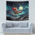 Skeleton Santa Claus Tapestry Santa Claus Is Coming To Town - Wonder Print Shop
