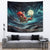 Skeleton Santa Claus Tapestry Santa Claus Is Coming To Town - Wonder Print Shop