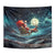 Skeleton Santa Claus Tapestry Santa Claus Is Coming To Town - Wonder Print Shop