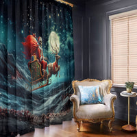 Skeleton Santa Claus Window Curtain Santa Claus Is Coming To Town - Wonder Print Shop