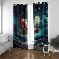 Skeleton Santa Claus Window Curtain Santa Claus Is Coming To Town - Wonder Print Shop