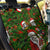 Skeleton Santa Claus Back Car Seat Cover Multi Skeleton Santa Pattern Ugly Christmas - Wonder Print Shop