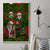 Skeleton Santa Claus Canvas Wall Art Multi Skeleton Santa Pattern Ugly Christmas - Wonder Print Shop