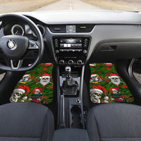 Skeleton Santa Claus Car Mats Multi Skeleton Santa Pattern Ugly Christmas - Wonder Print Shop