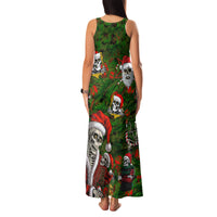 Skeleton Santa Claus Family Matching Tank Maxi Dress and Hawaiian Shirt Multi Skeleton Santa Pattern Ugly Christmas - Wonder Print Shop