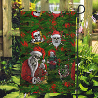 Skeleton Santa Claus Garden Flag Multi Skeleton Santa Pattern Ugly Christmas - Wonder Print Shop