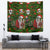 Skeleton Santa Claus Tapestry Multi Skeleton Santa Pattern Ugly Christmas - Wonder Print Shop