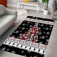 Skull Santa Area Rug Tree Skull Santa Ugly Christmas - Wonder Print Shop