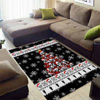 Skull Santa Area Rug Tree Skull Santa Ugly Christmas - Wonder Print Shop