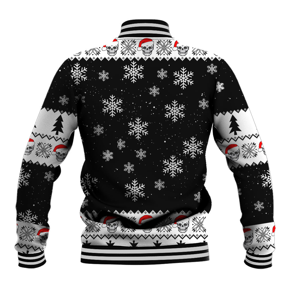 Skull Santa Baseball Jacket Tree Skull Santa Ugly Christmas - Wonder Print Shop