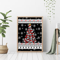 Skull Santa Canvas Wall Art Tree Skull Santa Ugly Christmas - Wonder Print Shop