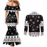 skull-santa-couples-matching-mermaid-dress-and-long-sleeve-button-shirt-tree-skull-santa-ugly-christmas