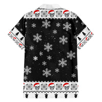 Skull Santa Family Matching Long Sleeve Bodycon Dress and Hawaiian Shirt Tree Skull Santa Ugly Christmas - Wonder Print Shop