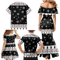 Skull Santa Family Matching Mermaid Dress and Hawaiian Shirt Tree Skull Santa Ugly Christmas - Wonder Print Shop