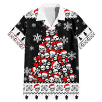 Skull Santa Family Matching Mermaid Dress and Hawaiian Shirt Tree Skull Santa Ugly Christmas - Wonder Print Shop