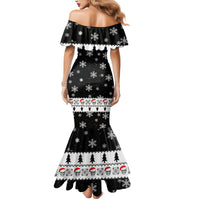 Skull Santa Family Matching Mermaid Dress and Hawaiian Shirt Tree Skull Santa Ugly Christmas - Wonder Print Shop