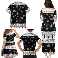 Skull Santa Family Matching Puletasi Dress and Hawaiian Shirt Tree Skull Santa Ugly Christmas - Wonder Print Shop