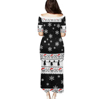 Skull Santa Family Matching Puletasi Dress and Hawaiian Shirt Tree Skull Santa Ugly Christmas - Wonder Print Shop