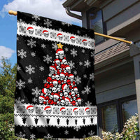 Skull Santa Garden Flag Tree Skull Santa Ugly Christmas - Wonder Print Shop