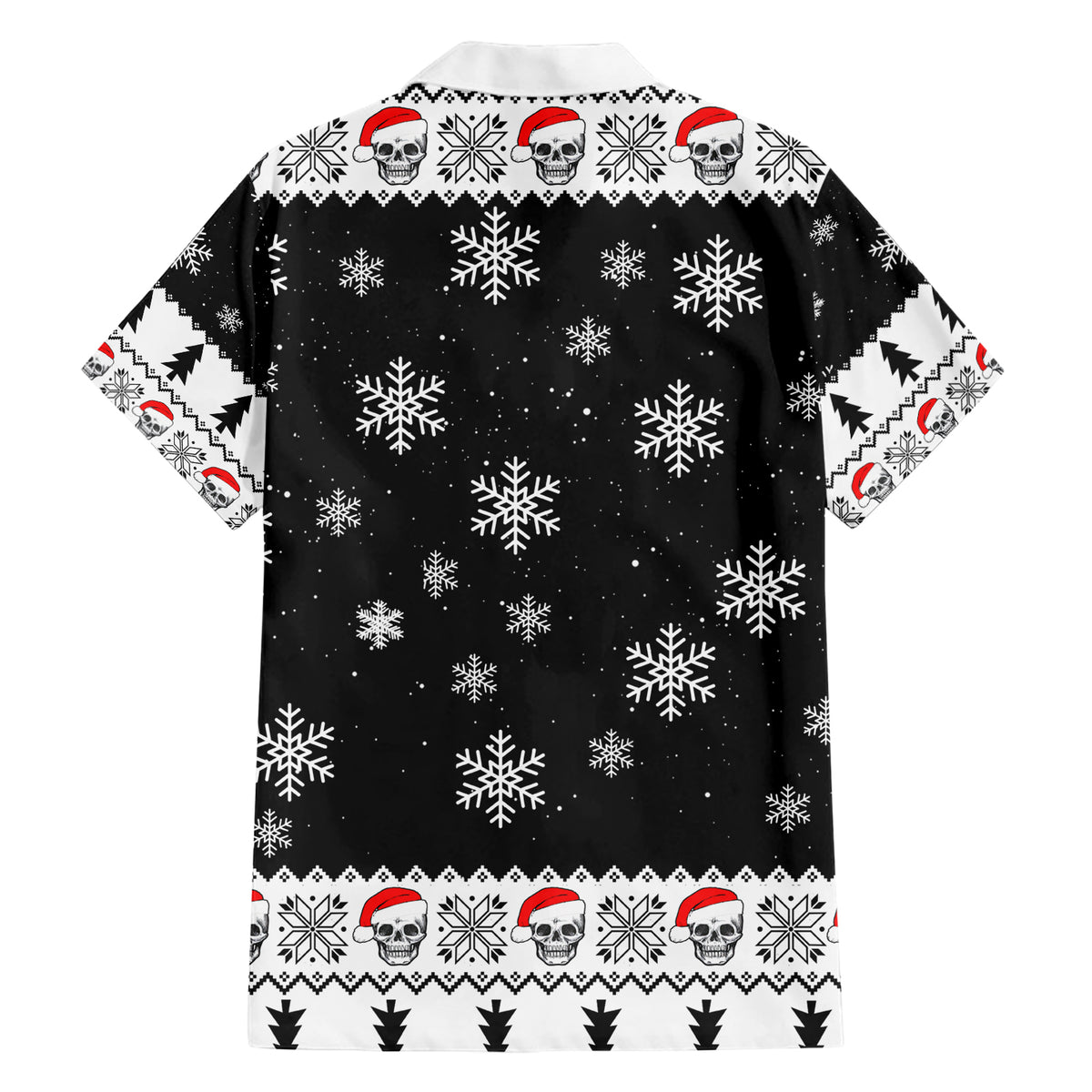 Skull Santa Hawaiian Shirt Tree Skull Santa Ugly Christmas - Wonder Print Shop